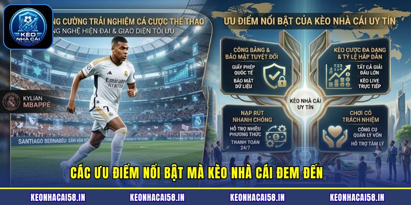 Kèo Nhà Cái 23 Các ưu điểm nổi bật mà kèo nhà cái đem đến